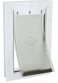 Staywell 620 Hondenluik - Aluminium - Wit -Huisdierbenodigdheden 838x1200 1