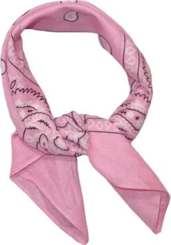 Merkloos Bandana - Roze - Unisex - Festival - Carnaval - Bandana Hond
