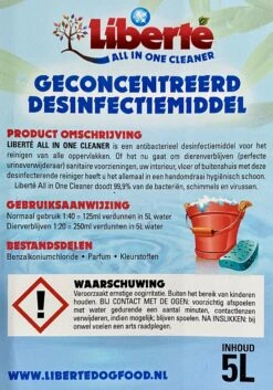 Geurverwijderaar - Liberté All In One Cleaner - Desinfectie - Dieren - Huis - Auto - Kantoor - Schoonmaakmiddel - 5L - Vanilla & Wild Berry -Huisdierbenodigdheden 840x1200 3