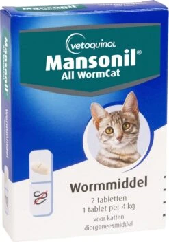 Mansonil All Worm Cat Ontworming - Kat - 2 Tabletten -Huisdierbenodigdheden 841x1200 5