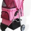 Topmast Modern - Hondenbuggy - Roze - Inklapbare - 3 Wielen - Comfort Buggy