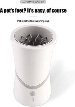 Merkloos Elektrische Hondenpootreiniger Draagbare Pet Voetenreinigingsborstel Zuigerkom Hondenvoetenreiniger Wasmachine Zachte Siliconenborstels Voor Modderige Poten Oplaadbare USB -Huisdierbenodigdheden 846x1200 3