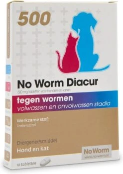 No Worm Diacur 500 Ontworming Hond En Kat 10 Tabletten -Huisdierbenodigdheden 847x1200