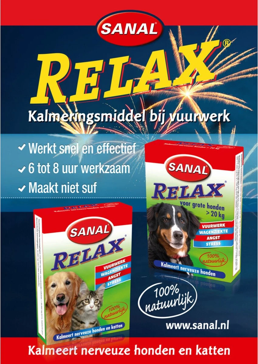 Sanal Relax Tablet - Antistressmiddel Kat/Hond - 15 Stuks 2 Sanal Relax Tablet - Antistressmiddel Kat/Hond - 15 Stuks - Afbeelding 2