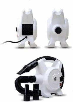 Hondenfohn - Waterblazer Met Draaiknop - 2400W Vermogen Met Warme En Koude Stand - Wit -Huisdierbenodigdheden 856x1200 1