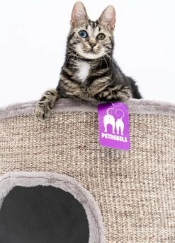 Petrebels Dome 80 Krabton Voor Katten -Cappuccino - Ø 45 X 80 Cm - Stabiel -Huisdierbenodigdheden 862x1200 5