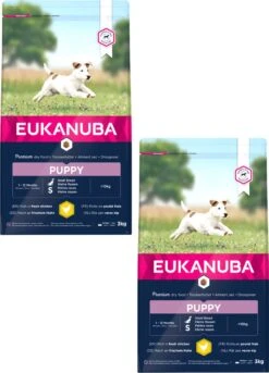 Eukanuba Growing Puppy Small Breed Kip - Hondenvoer - 2 X 3 Kg -Huisdierbenodigdheden 864x1200