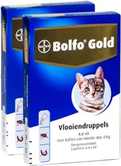 Bayer Bolfo Gold 40 Anti Vlooienmiddel - Kat - 0 Tot 4 Kg - 4 Pipetten -Huisdierbenodigdheden 875x1200 5