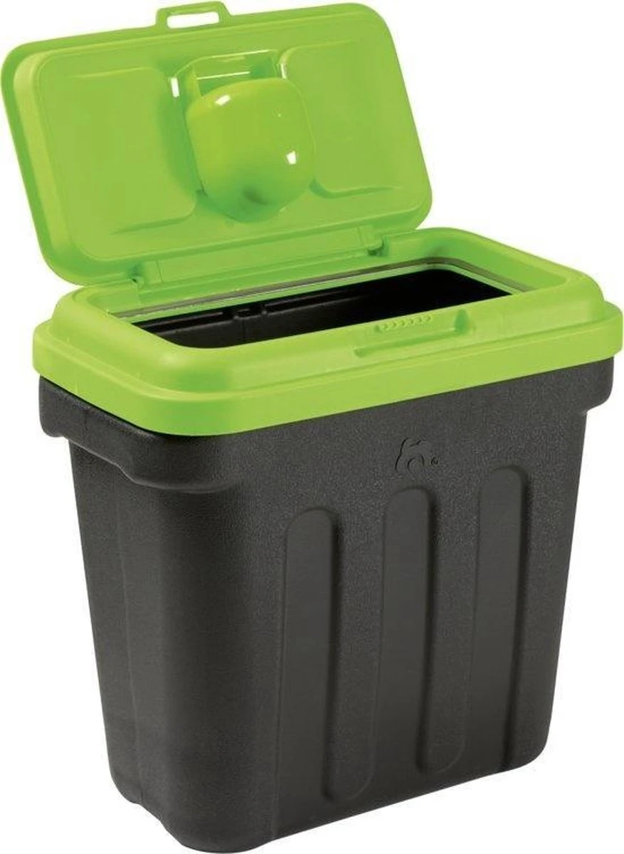 Maelson Dry Box - Voedselcontainer Zwart Groen Met Bijgeleverd Schepje - Bewaarbox In 4 Maten Van 7,5 Kg Tot 20 Kg - Maelson Dry Box 3 Zonder Schepje 4 Maelson Dry Box - Voedselcontainer Zwart Groen Met Bijgeleverd Schepje - Bewaarbox In 4 Maten Van 7,5 Kg Tot 20 Kg - Maelson Dry Box 3 Zonder Schepje - Afbeelding 4