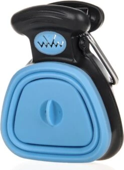 Opvouwbare Poepschep - Pooper Scooper Hondenpoep Schep - Hondenpoep Dispenser - Poepzakjes Hond Blauw 14 X 11.5 Cm