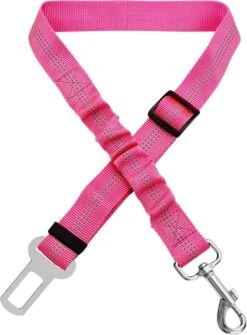 Doxie® Autogordel Hond – Honden Autogordel – Reflecterend – Schokabsorberend – Verstelbaar Van 60 Tot 80 Cm – Neon Roze