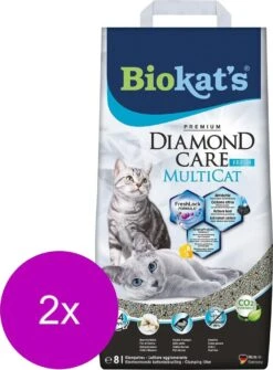 Biokat's Diamond Care Multicat - Kattenbakvulling - 2 X 8 L -Huisdierbenodigdheden 885x1200 3