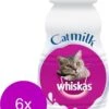 Whiskas Catmilk Melk - Kattensnack - 6 X 200 Ml
