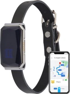 Nuvance - GPS Tracker Voor Hond En Kat - Huisdier - IP67 Waterdicht - Zwart