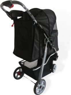 Topmast Modern - Hondenbuggy - Zwart - Inklapbare - 3 Wielen - Comfort Buggy -Huisdierbenodigdheden 905x1200 5