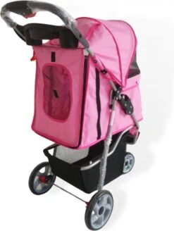 Topmast Modern - Hondenbuggy - Roze - Inklapbare - 3 Wielen - Comfort Buggy -Huisdierbenodigdheden 905x1200 6