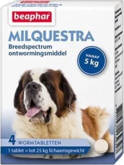Beaphar Milquestra Ontworming Tabletten Hond 5-50kg 2 Tabletten -Huisdierbenodigdheden 906x1200 2