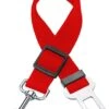 Hondenriem Autogordel Hondentuig Hondengordel Verstelbaar - Rood