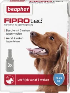 Beaphar Fiprotec Vlooien- En Tekenmiddel Hond 10-20 Kg - 4 Pipetten -Huisdierbenodigdheden 912x1200 4