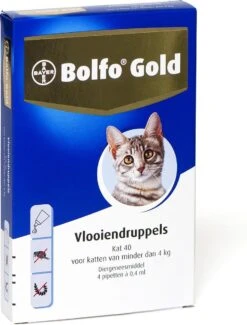 Bayer Bolfo Gold 40 Anti Vlooienmiddel - Kat - 0 Tot 4 Kg - 4 Pipetten -Huisdierbenodigdheden 913x1200 7