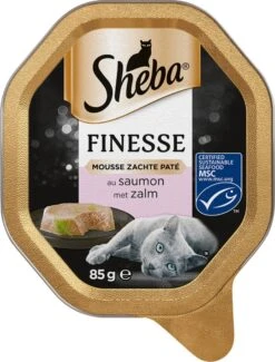 Sheba Finesse - Katten Natvoer - Mousse - Zalm - 22 X 85 Gr -Huisdierbenodigdheden 913x1200 8