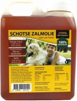 Schotse Zalmolie Naturel (1 LTR)