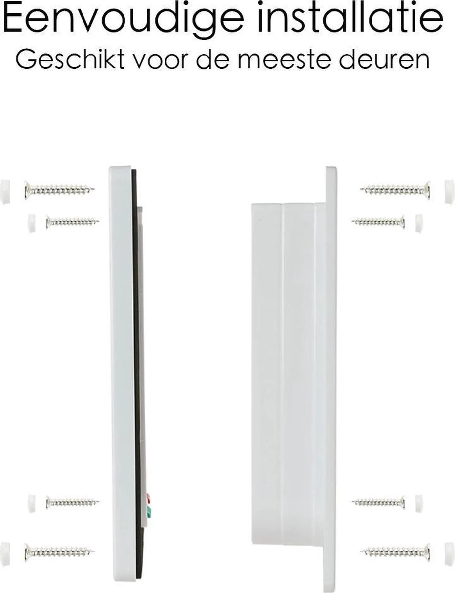 Merkloos Kattenluik - Inclusief Tunnel - 4 Vergendelingsstanden - Wit - Waterdicht - 23 X 25 X 5.5 Cm 5 Merkloos Kattenluik - Inclusief Tunnel - 4 Vergendelingsstanden - Wit - Waterdicht - 23 X 25 X 5.5 Cm - Afbeelding 5