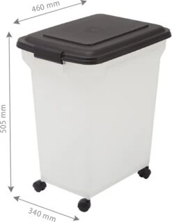 Iris Ohyama Air Tight Food Container Set Van 2 - ATS-C - Kunststof - 20 En 45 Liter - Transparant/Grijs - Met Schepje 8 Iris Ohyama Air Tight Food Container Set Van 2 - ATS-C - Kunststof - 20 En 45 Liter - Transparant/Grijs - Met Schepje -Huisdierbenodigdheden 928x1200