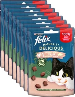 Felix Naturally Delicious Zalm & Spinazie - Kattensnacks - 8 X 50g 13 Felix Naturally Delicious Zalm & Spinazie - Kattensnacks - 8 X 50g -Huisdierbenodigdheden 930x1200 3