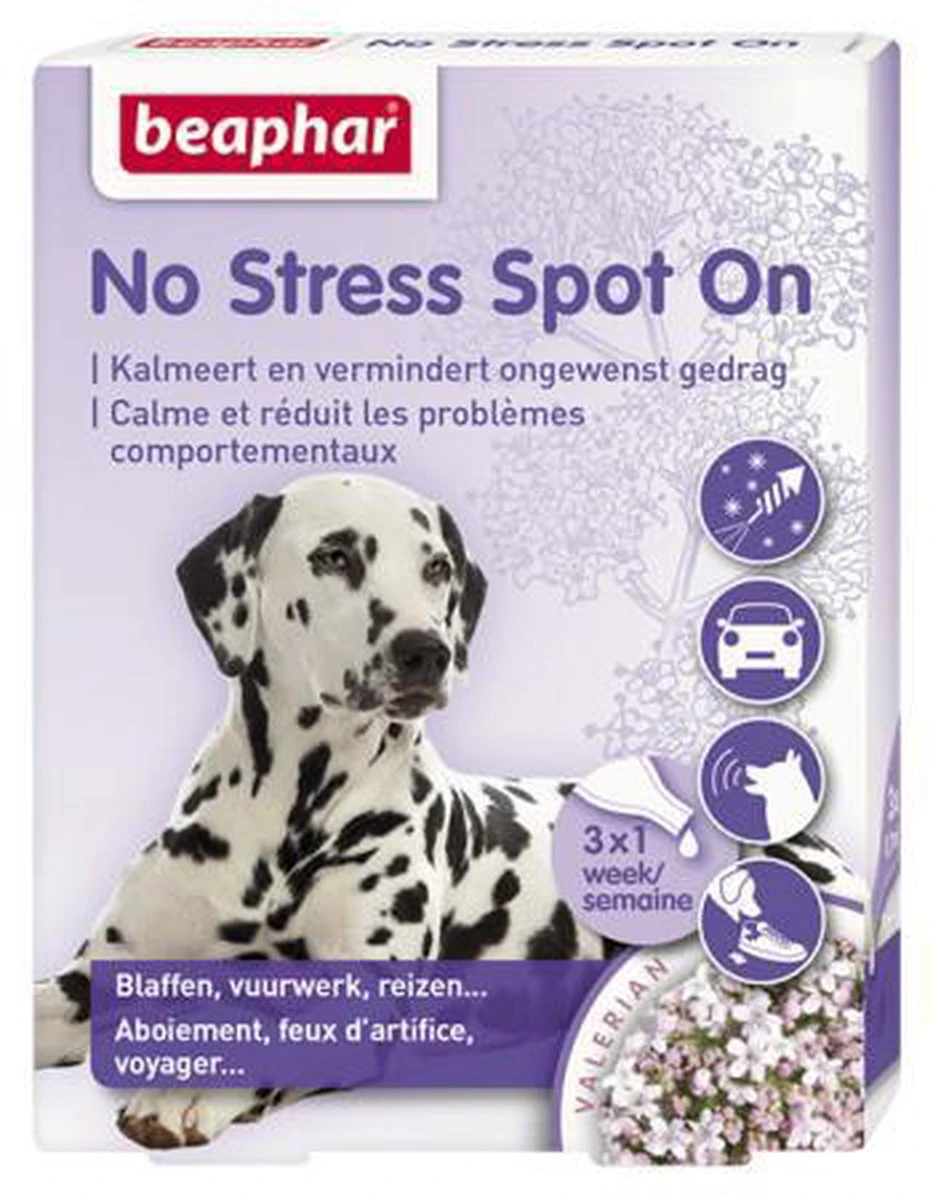 BEAPHAR No Stress Spot On Hond - 3 Pipetten 3 BEAPHAR No Stress Spot On Hond - 3 Pipetten - Afbeelding 3