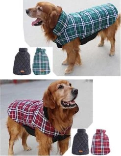 Stijlvol Omkeerbaar Winter Hondenjasje In Engelse Stijl - BEIGE - EXTRA LARGE (XL) -Huisdierbenodigdheden 935x1200 6