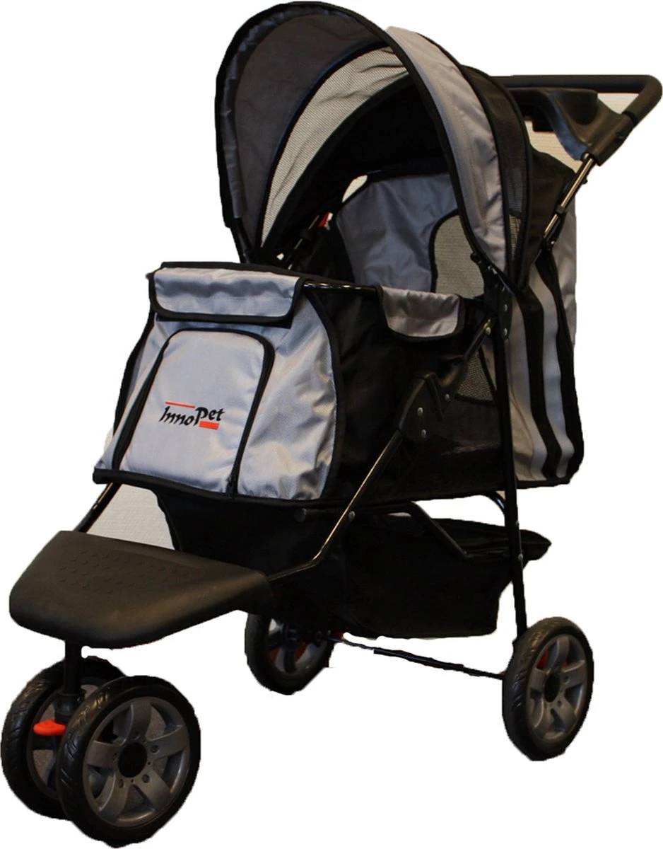 InnoPet All Terrain - Hondenbuggy - Zwart/Zilver - 85x52x96cm 12 InnoPet All Terrain - Hondenbuggy - Zwart/Zilver - 85x52x96cm - Afbeelding 12