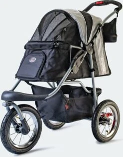 InnoPet Comfort AIR ECO - Hondenbuggy - Zwart/Zilvergrijs - 87x50x102cm
