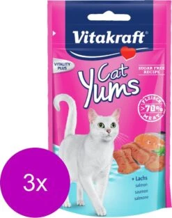 Vitakraft Cat Yums - Kat - Snack - Zalm - 3 X 40 Gr 5 Vitakraft Cat Yums - Kat - Snack - Zalm - 3 X 40 Gr -Huisdierbenodigdheden 946x1200 4