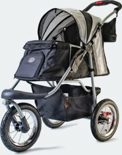 InnoPet Comfort AIR ECO - Hondenbuggy - Zwart/Zilvergrijs - 87x50x102cm -Huisdierbenodigdheden 947x1200 1