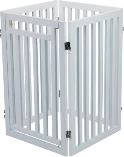 Trixie Hondenhek Met Deur Wit - 60-160 X 81 CM -Huisdierbenodigdheden 947x1200 2