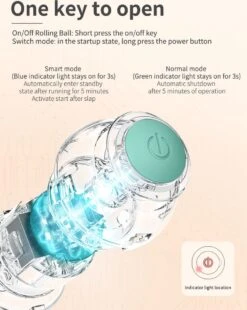 Merkloos Pecute® Elektrische Speelbal - Slimme Interactieve Zelfrollende Bal - Kat En Hond Speelgoed - Kattenspeelgoed - Blauw -Huisdierbenodigdheden 957x1200 4