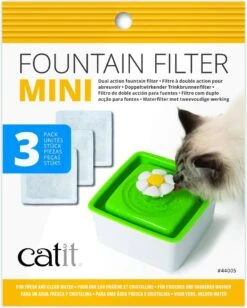 Catit Filters Drinkfontein Mini - Kanttendrinkbak - 15x12x2.5 Cm Wit 3 Stuks -Huisdierbenodigdheden 963x1200 7