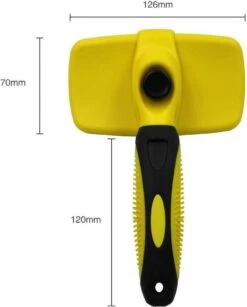 ElegaPet Hondenborstel Groen - Hondenhaar Verwijderen - Kat En Hondenkam - Slickerborstel Hond En Kat - Groomer - Ondervacht Kam Hond - Borstel Hond - Hondenborstel Langharig En Kortharig - Slickerborstel - Anti Klit/Knopen/Huidschilfers -Huisdierbenodigdheden 964x1200