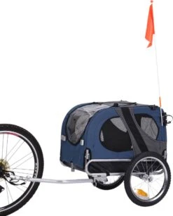 Topmast Fietskar - Fietsaanhanger- Large +Jogger Functie .Blauw -Huisdierbenodigdheden 965x1200 3