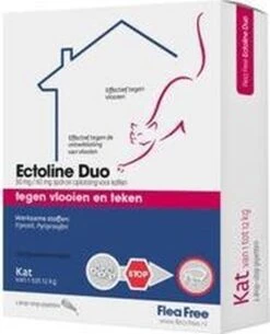 Flea Free Ectoline Duo Kat - Tegen Vlooien En Teken - 2 Pipetten -Huisdierbenodigdheden 973x1200 3
