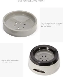 IGOODS Dieren Drinkbak - Voerbak - Drinkbak Voor Honden - Hondenvoerbak - Grijs -Huisdierbenodigdheden 977x1200