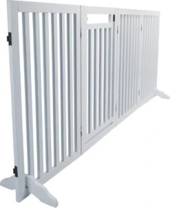 Trixie Hondenhek Met Deur Wit - 60-160 X 81 CM -Huisdierbenodigdheden 978x1200 2