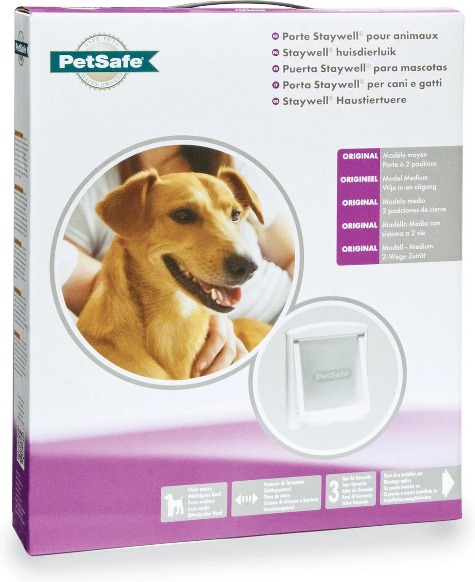 Petsafe 740 Hondenluik - Wit/Transparant - Medium - 35 X 26,5 Cm 3 Petsafe 740 Hondenluik - Wit/Transparant - Medium - 35 X 26,5 Cm - Afbeelding 3