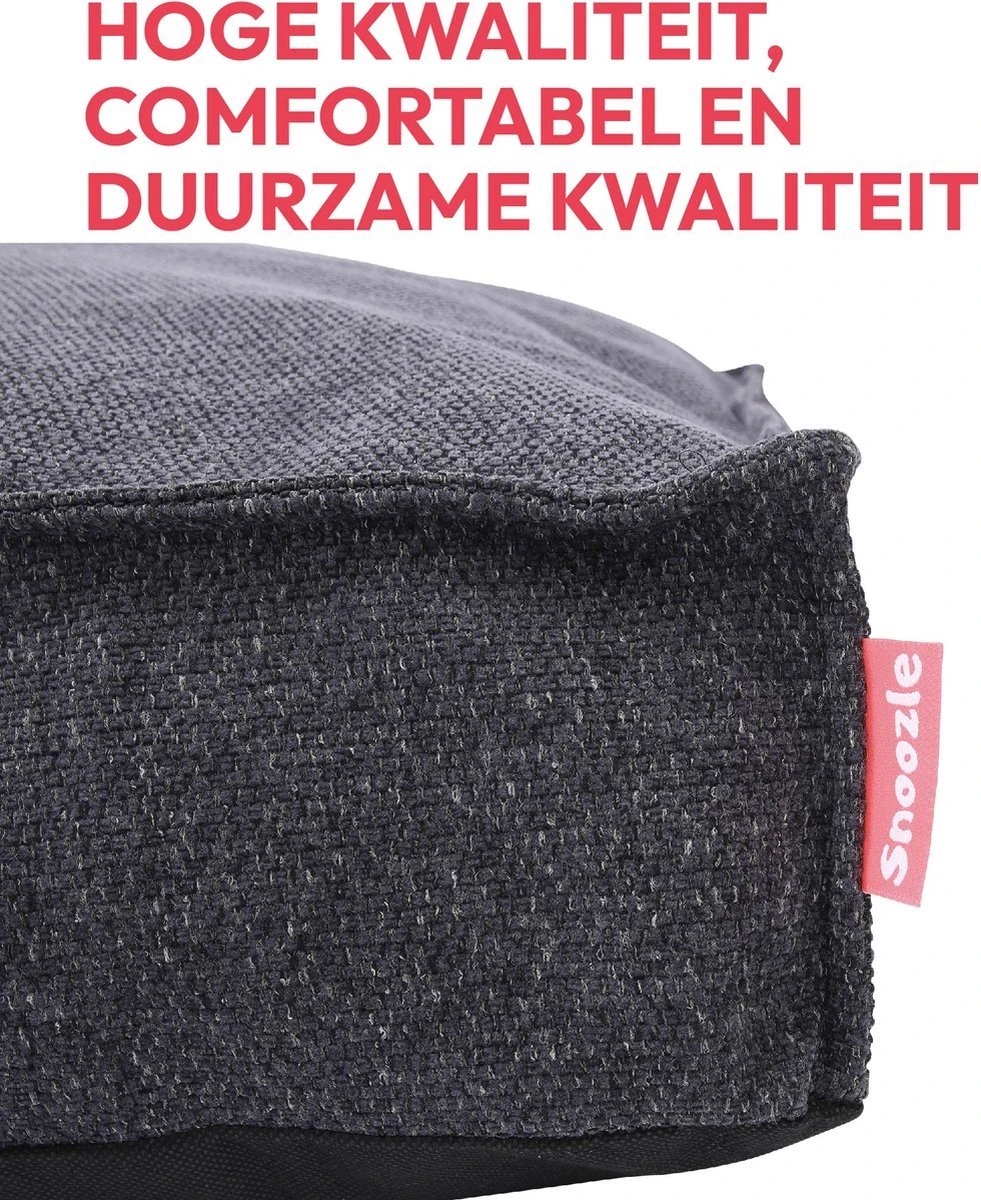 Snoozle Orthopedische Hondenmand - Zacht En Luxe Hondenkussen - Hondenbed - Wasbaar - Hondenmanden - 100 X 70 Cm - Stormy Grey 2 Snoozle Orthopedische Hondenmand - Zacht En Luxe Hondenkussen - Hondenbed - Wasbaar - Hondenmanden - 100 X 70 Cm - Stormy Grey - Afbeelding 2
