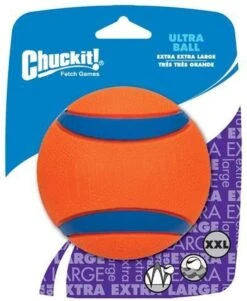 Chuckit! Ultra Ball XL – Honden Speelgoed – Ø 9 Cm – Oranje/Blauw – Apporteerspeelgoed – 1-Pack -Huisdierbenodigdheden 985x1200 7