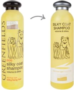 Greenfields Hondenshampoo Voor Langharige Vacht - Zorgt Voor Een Zijdezachte Glanzende Vacht - Inhoud 270 Ml - Hondenshampoo Langharige Vacht -Huisdierbenodigdheden 987x1200
