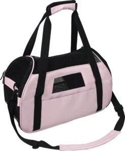 Nobleza 41JPG Draagbare Reistas Hond & Kat - Dieren Draagtas - Transporttas - L43 X B23 X H29 Cm - M - Roze