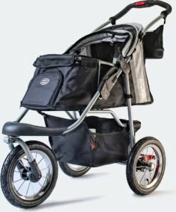 InnoPet Comfort AIR ECO - Hondenbuggy - Zwart/Zilvergrijs - 87x50x102cm -Huisdierbenodigdheden 993x1200 2