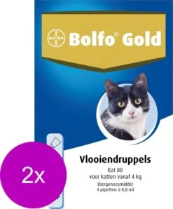Bolfo Gold Kat 80 - Anti Vlooienmiddel - 2 X 4 Stuks Van 4 Kg -Huisdierbenodigdheden 996x1200 16
